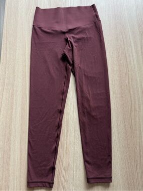 Offline by Aerie 7/8 length leggings, burgundy size small